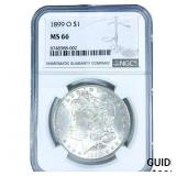 1899-O Morgan Silver Dollar NGC MS66