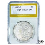 1880-O Morgan Silver Dollar PGA Brilliant UNC
