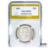1892 Columbian Expo Half Dollar PGA MS65