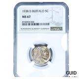 1938-D Buffalo Nickel NGC MS67