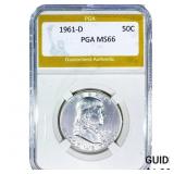 1961-D Franklin Half Dollar PGA MS66