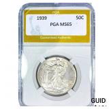 1939 Walking Liberty Half Dollar PGA MS65