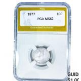 1877 Seated Liberty Dime PGA MS62