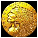 1910-S Indian Head Half Eagle $5 Gold CLOSELY  UN