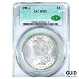 1898-O Morgan Silver Dollar CAC MS63