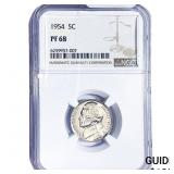 1954 Jefferson Nickel NGC PF68