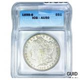 1898-S Morgan Silver Dollar ICG AU50