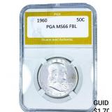 1960 Franklin Half Dollar PGA MS66 FBL