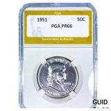 1951 Franklin Half Dollar PGA PR66