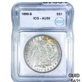 1899-S Morgan Silver Dollar ICG AU50