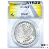1890-CC Morgan Silver Dollar ANACS MS61