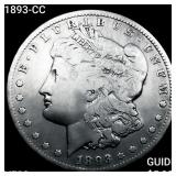 1893-CC Morgan Silver Dollar LIGHTLY CIRCULATED