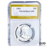 1962 Franklin Half Dollar PGA Brilliant UNC