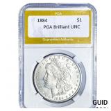 1884 Morgan Silver Dollar PGA Brilliant UNC