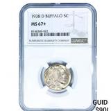 1938-D Buffalo Nickel NGC MS67+