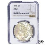 1890 Morgan Silver Dollar NGC MS63