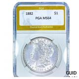 1882 Morgan Silver Dollar PGA MS64