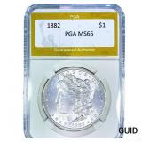 1882 Morgan Silver Dollar PGA MS65