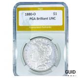 1880-O Morgan Silver Dollar PGA Brilliant UNC
