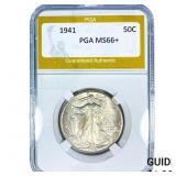 1941 Walking Liberty Half Dollar PGA MS66+