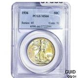 1936 Walking Liberty Half Dollar PCGS MS66