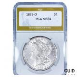 1879-O Morgan Silver Dollar PGA MS64
