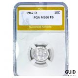 1942-D Mercury Silver Dime PGA MS66 FB