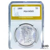1900 Morgan Silver Dollar PGA MS65
