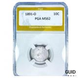 1891-O Seated Liberty Dime PGA MS62