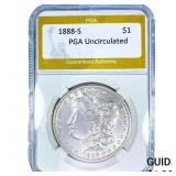 1888-S Morgan Silver Dollar PGA Uncirculated