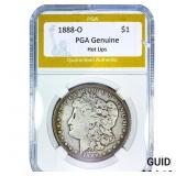 1888-O Morgan Silver Dollar PGA Genuine Hot Lips