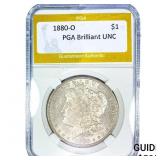 1880-O Morgan Silver Dollar PGA Brilliant UNC