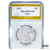 1935 Hudson Half Dollar PGA MS65 FSB