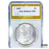 1887 Morgan Silver Dollar PGA Brilliant UNC