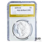 1878-CC Morgan Silver Dollar PGA Brilliant UNC