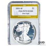 2001-W Silver Eagle PGA PR70 DCAM