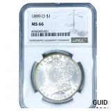 1899-O Morgan Silver Dollar NGC MS66