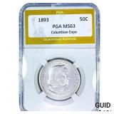 1893 Columbian Expo Half Dollar PGA MS63