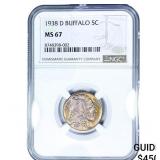 1938-D Buffalo Nickel NGC MS67