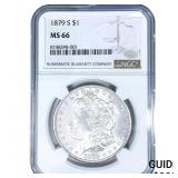 1879-S Morgan Silver Dollar NGC MS66