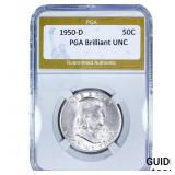 1950-D Franklin Half Dollar PGA Brilliant UNC