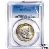 1961-D Franklin Half Dollar PCGS MS66
