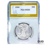 1944 Walking Liberty Half Dollar PGA MS66