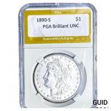 1890-S Morgan Silver Dollar PGA Brilliant UNC