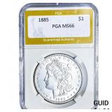 1885 Morgan Silver Dollar PGA MS66