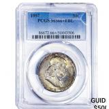 1957 Franklin Half Dollar PCGS MS66+ FBL