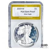 2019-W Silver Eagle PGA Gem Proof