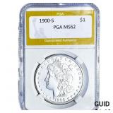 1900-S Morgan Silver Dollar PGA MS62