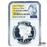 2023-S Silver Peace Dollar NGC PF70 Ultra Cameo