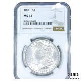 1890 Morgan Silver Dollar NGC MS64